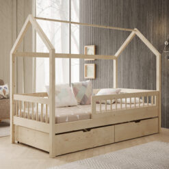 Gyermekágy Galicja házikó ágy - Fenyő Fenyő