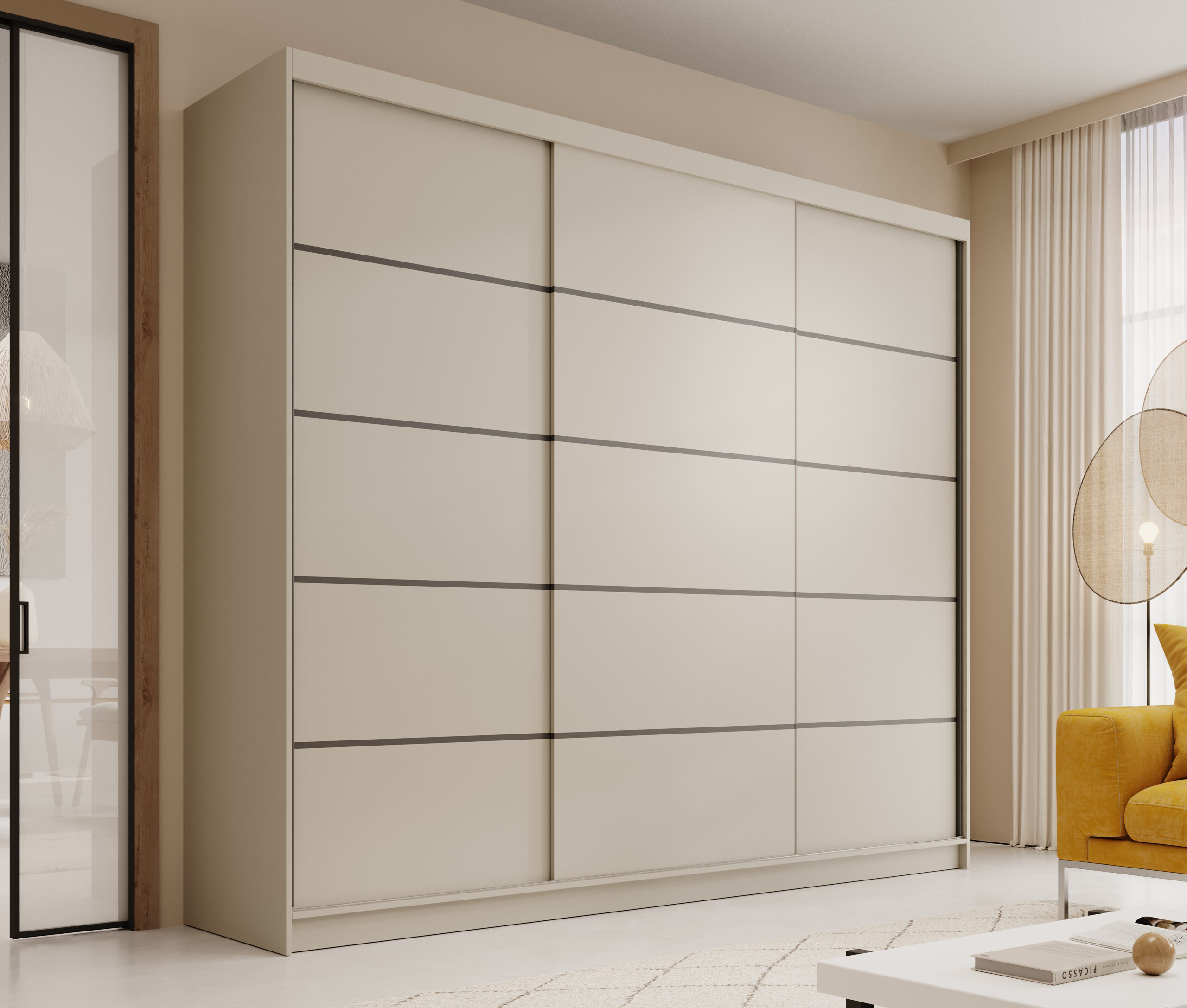 Tolóajtós gardrób Tolóajtós szekrény Andy 250 - Kasmír Kasmír