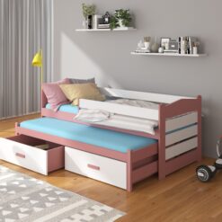 Ágykeret dupla korláttal és matraccal TIARRO 200x90