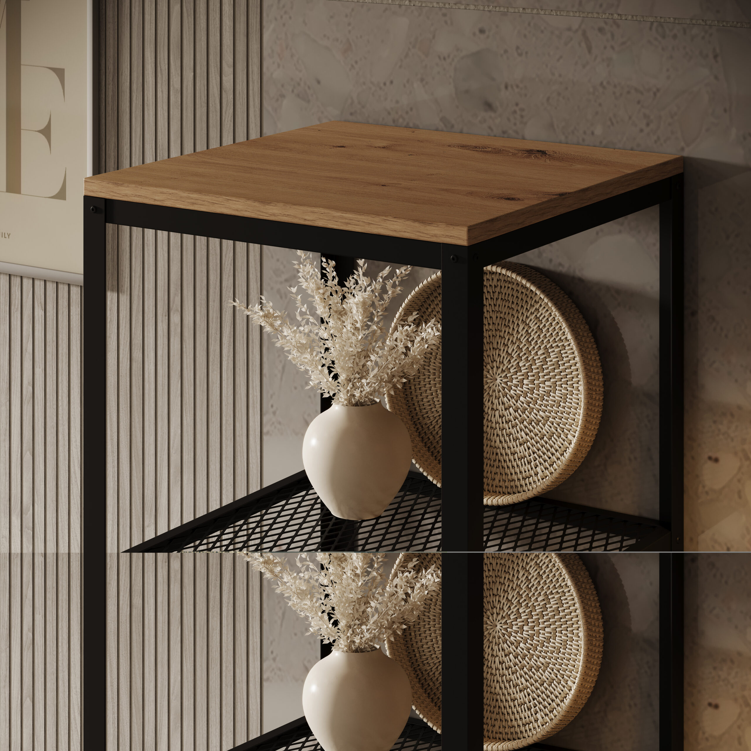 Könyvespolc Reli polc - Fekete Könyvespolc Reli polc - Fekete - Image 3