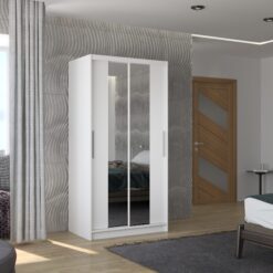 Biztonsági tükrös tolóajtós szekrény DRAGONIS 100