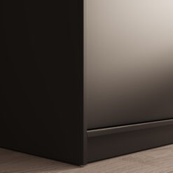 Tolóajtós gardrób Hailey 100 tükrös tolóajtós szekrény - Fekete