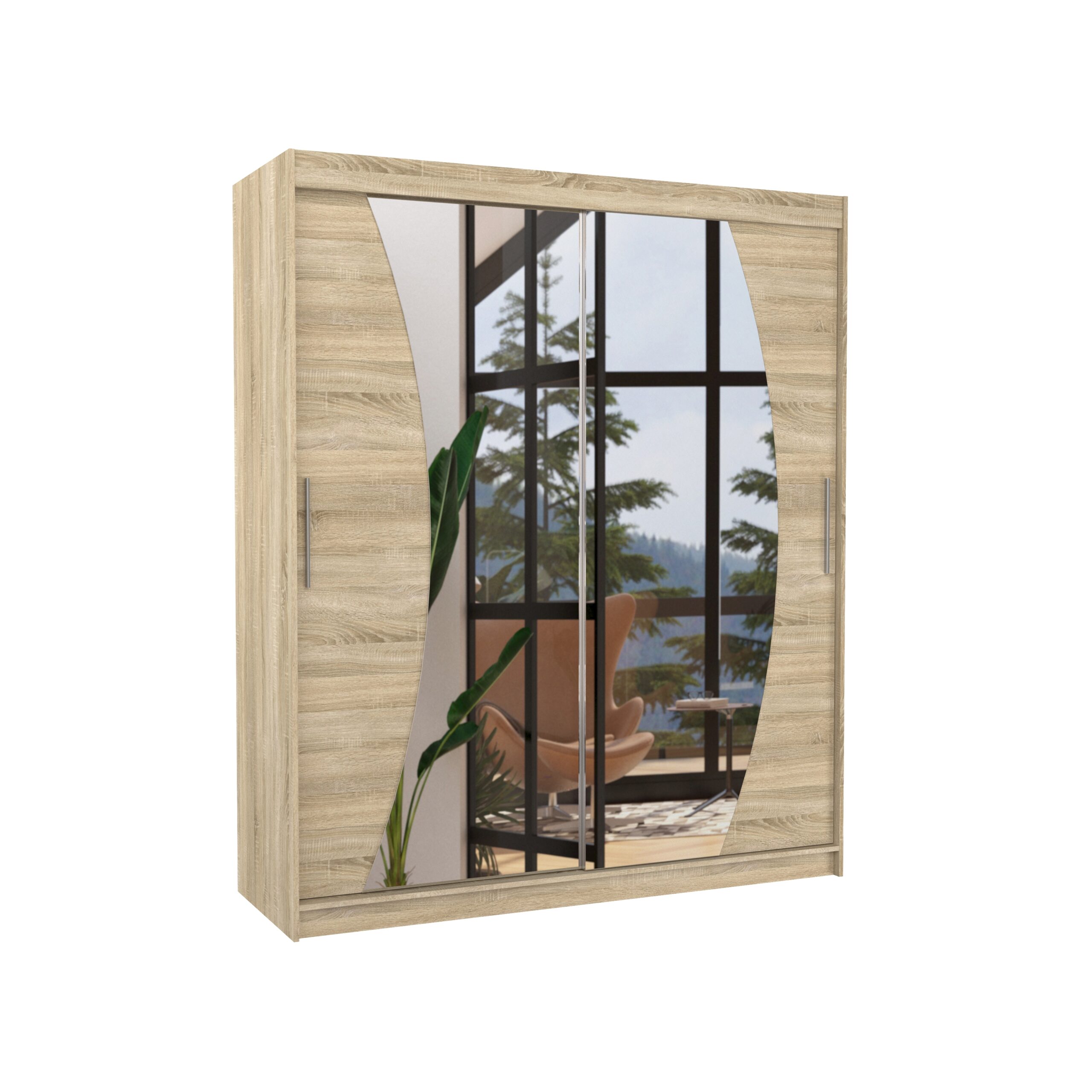 Tolóajtós gardrób Tolóajtós szekrény DOLORES 180 - Sonoma Tolóajtós gardrób Tolóajtós szekrény DOLORES 180 - Sonoma - Image 3