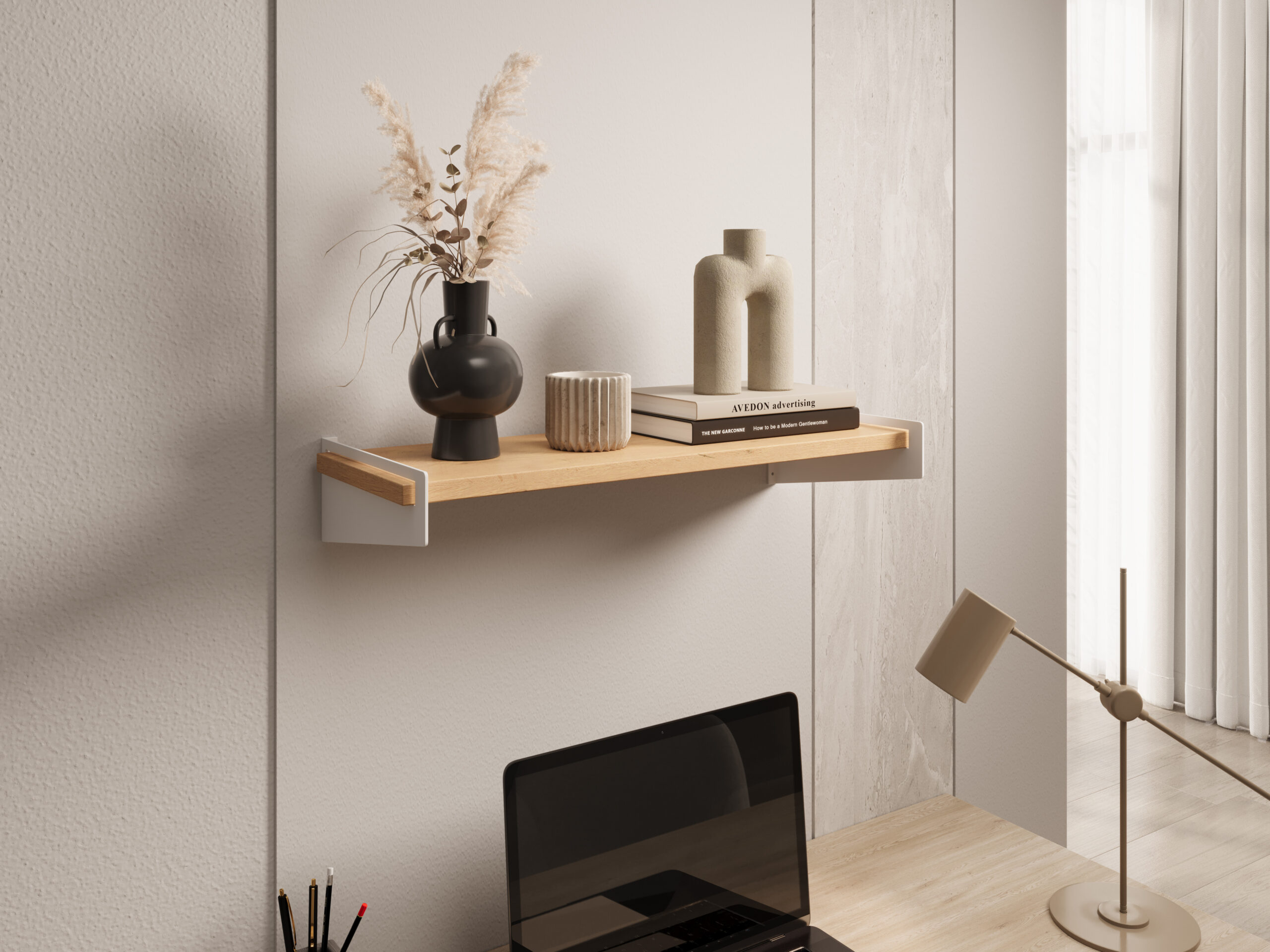 Fali polc Ovo polc - Fehér Fehér