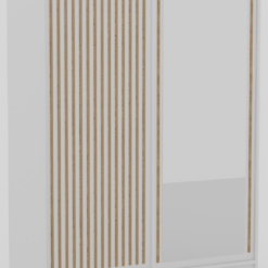 Tolóajtós gardrób DELIA 160 tolószekrény - Fehér