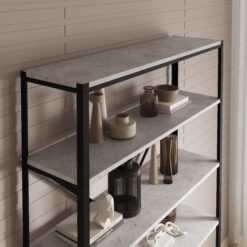 Könyvespolc Ralph polc - Fekete