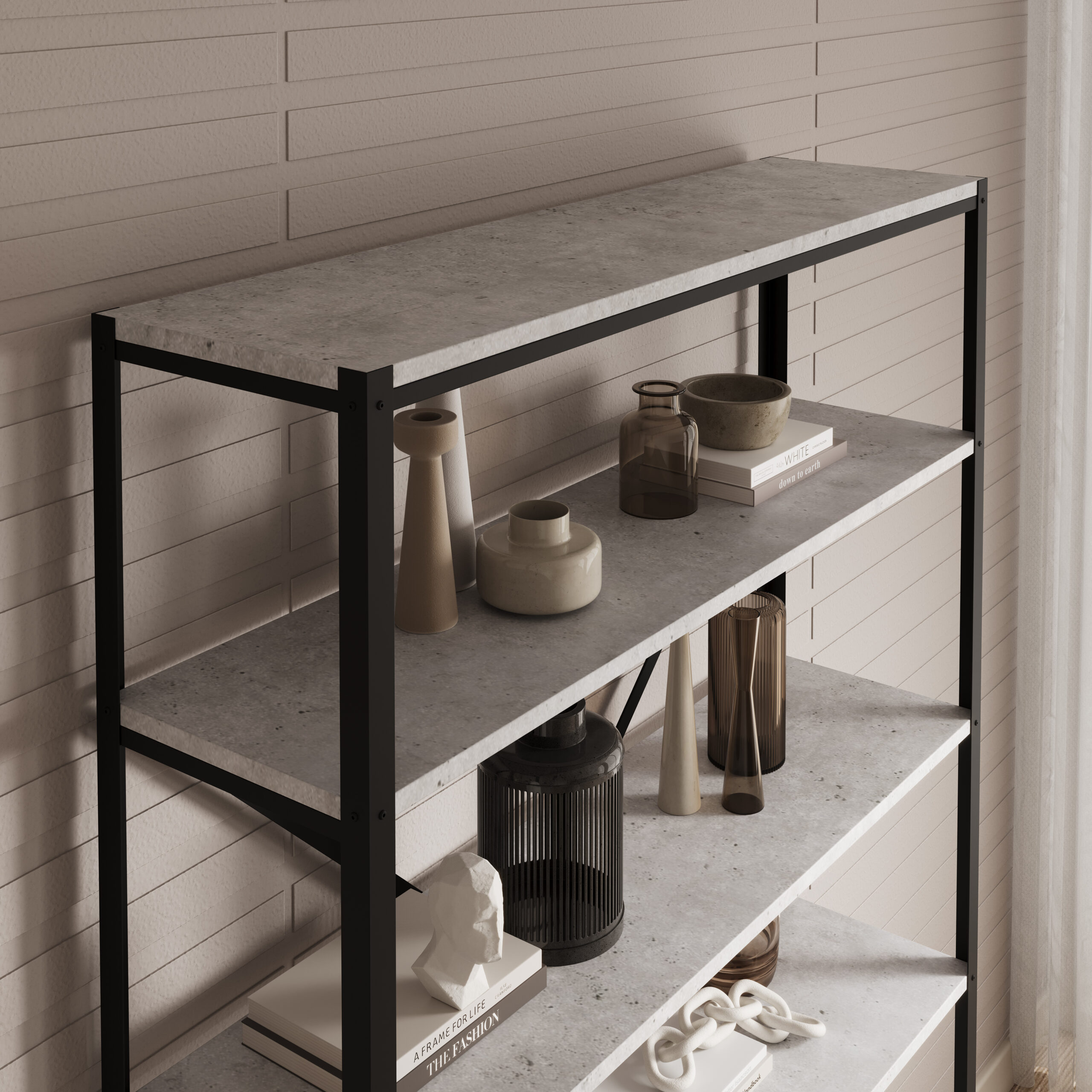 Könyvespolc Ralph polc - Fekete Könyvespolc Ralph polc - Fekete - Image 3