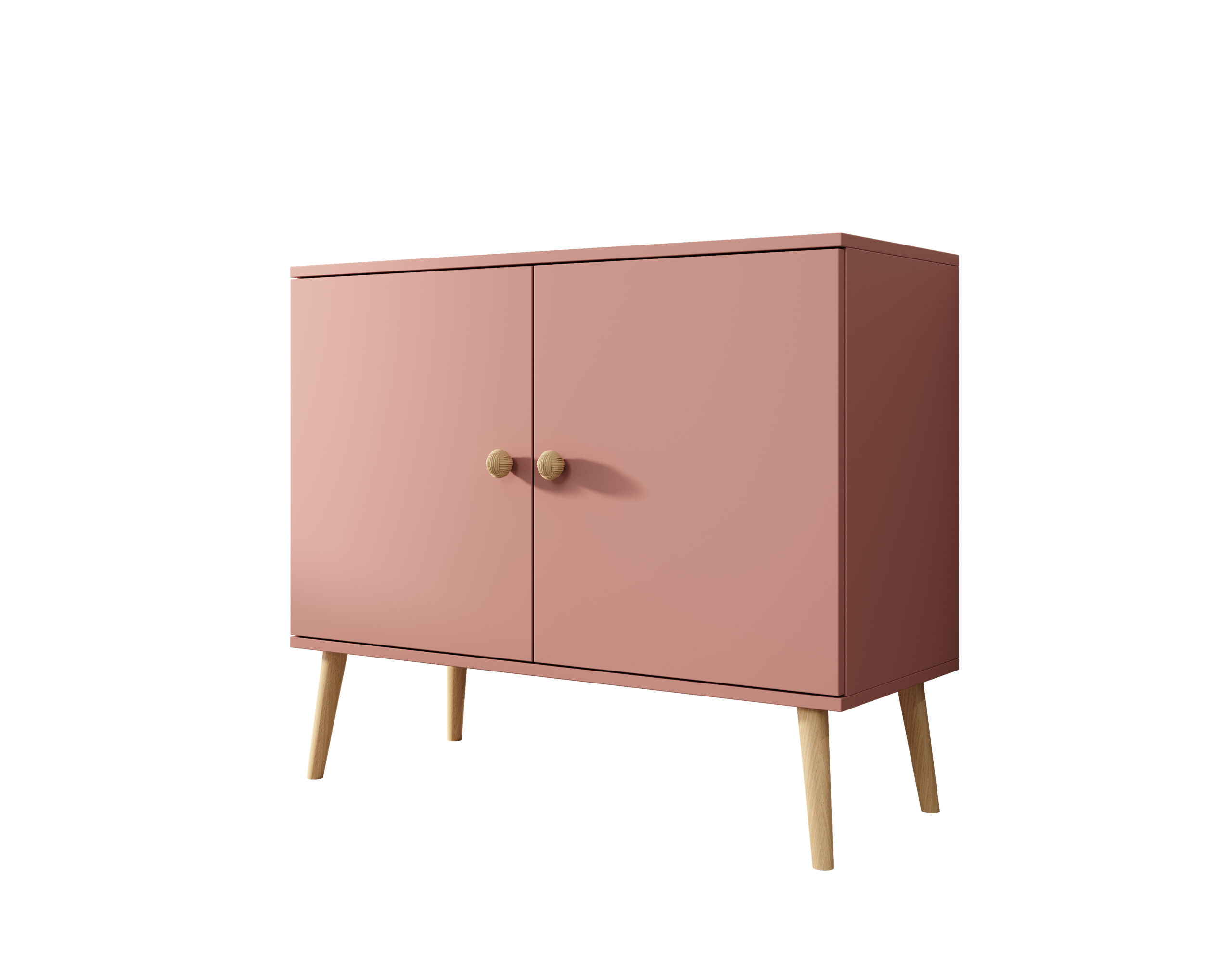 Deri komód - Rózsaszín Deri komód