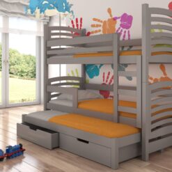 Háromszemélyes emeletes ágy matracokkal SORIA