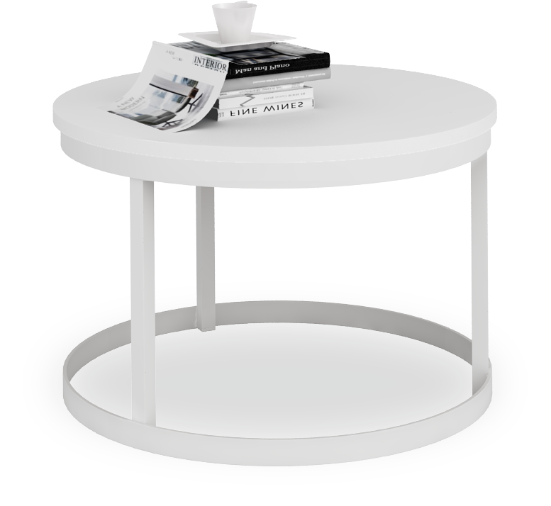 RINEN dohányzóasztal - Fehér Fehér