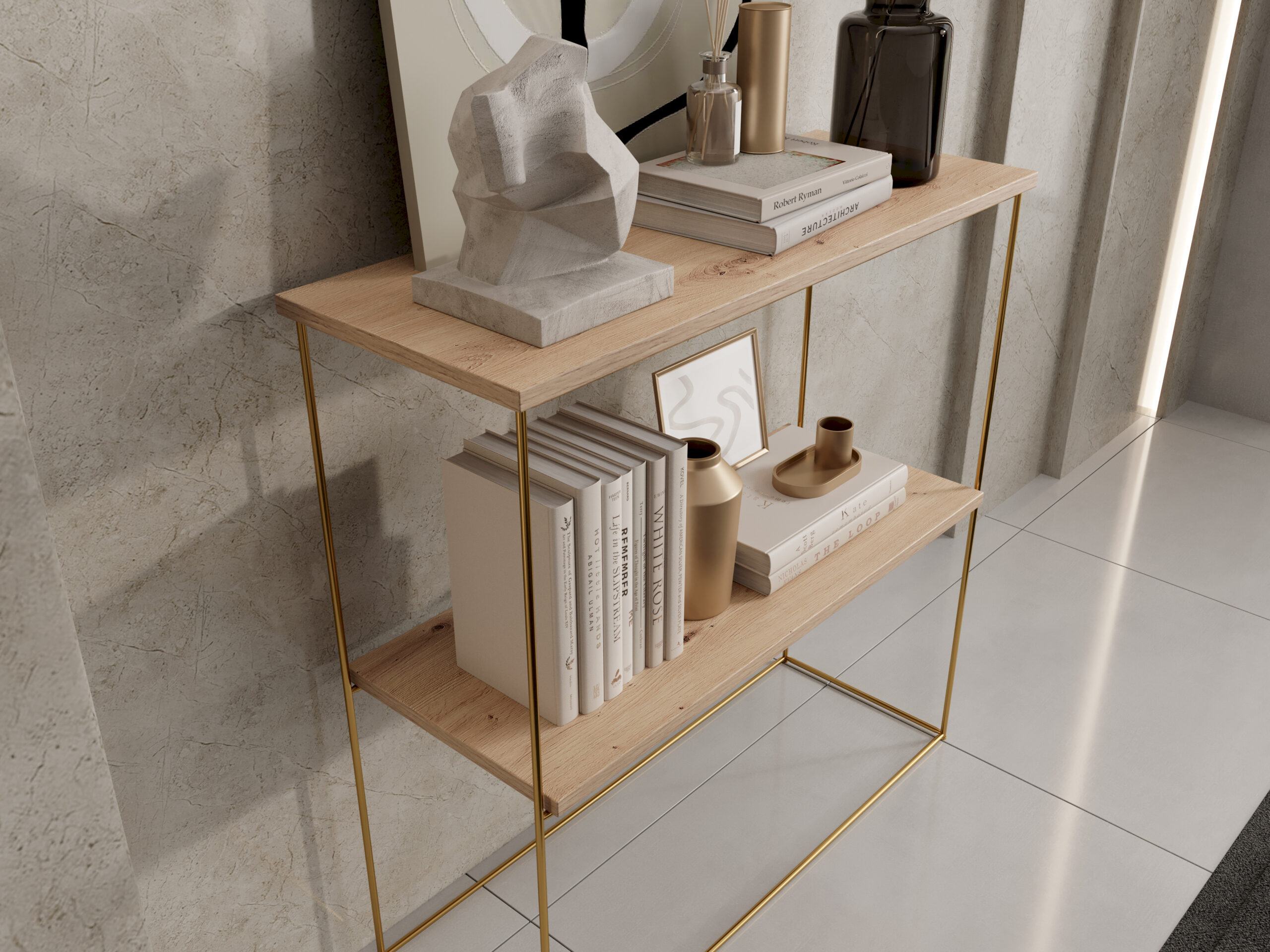 TONI konzol asztalka - Arany TONI konzol asztalka - Arany - Image 3
