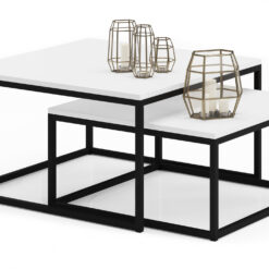 KAMA 2 az 1-ben dohányzóasztal - Fekete Fekete