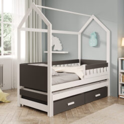 Gyermekágy Jaspis házikó ágy - Fehér Fehér