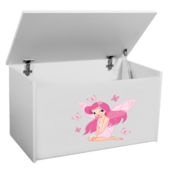 Játék láda DARIA játéktároló láda - Fehér