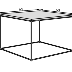 dohányzóasztal Roni - Fekete