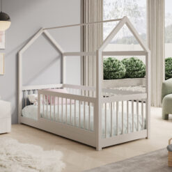 Gyermekágy Graja kunyhó ágy matraccal - Fehér Fehér