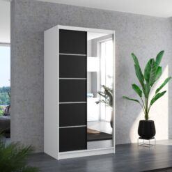 Biztonsági tükrös tolóajtós szekrény ORLANDO 100