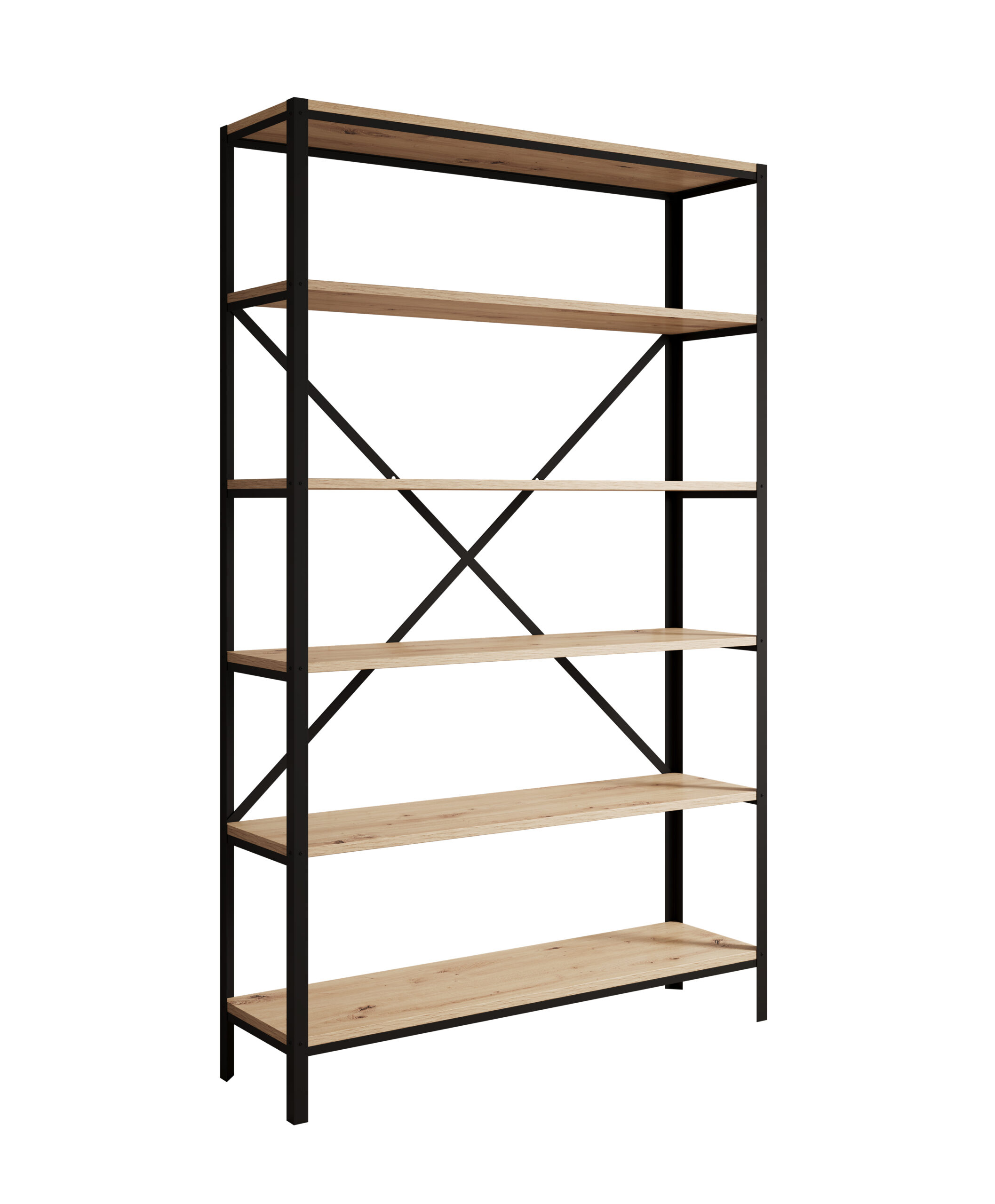 Könyvespolc Ralph polc - Fekete Ralph polc