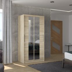 Biztonsági tükrös tolóajtós szekrény DRAGONIS 100