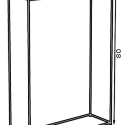 Sili konzol asztalka - Fehér