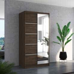 Biztonsági tükrös tolóajtós szekrény ORLANDO 100