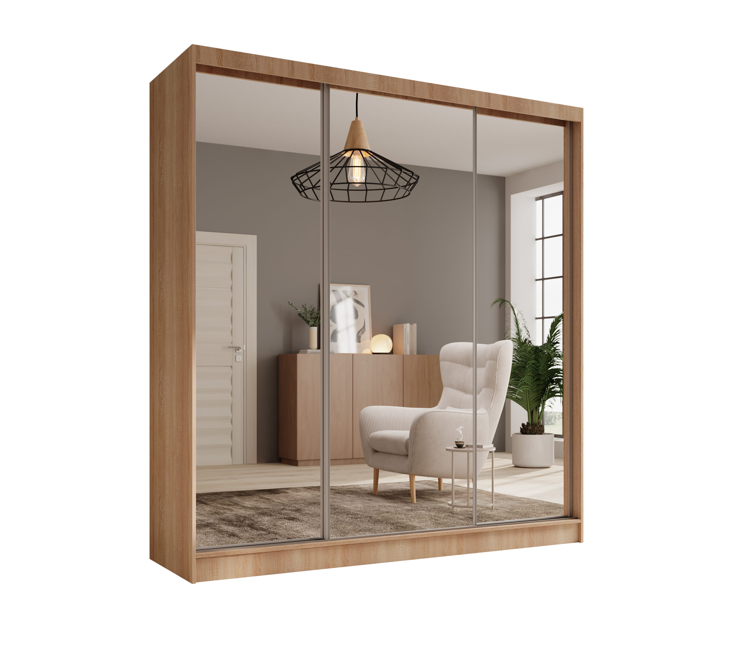 Tolóajtós gardrób Tola 200 tolóajtós szekrény - Sonoma Tola 200 tolóajtós szekrény