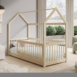 Gyermekágy Graja kunyhó ágy - Fenyő Fenyő