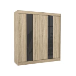 Tolóajtós gardrób Tolóajtós szekrény KAREN 200 - Sonoma Sonoma