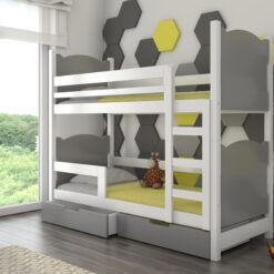 Kétszemélyes emeletes ágy matracokkal MARABA