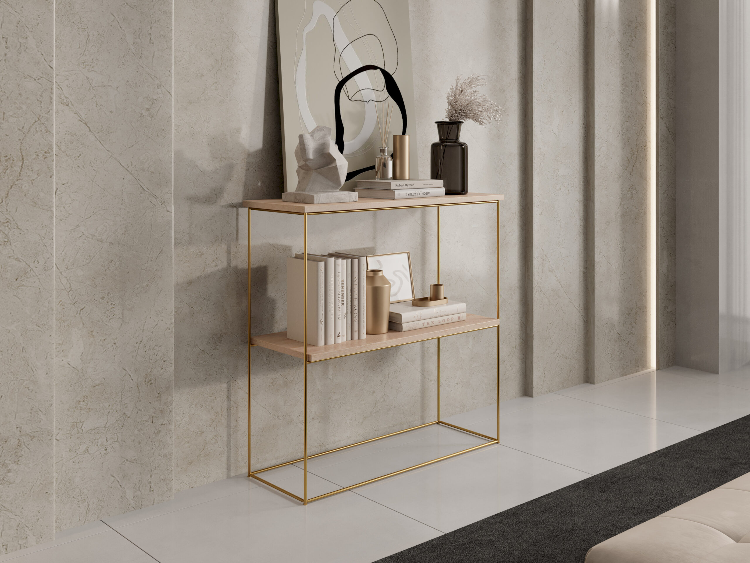 TONI konzol asztalka - Arany Arany