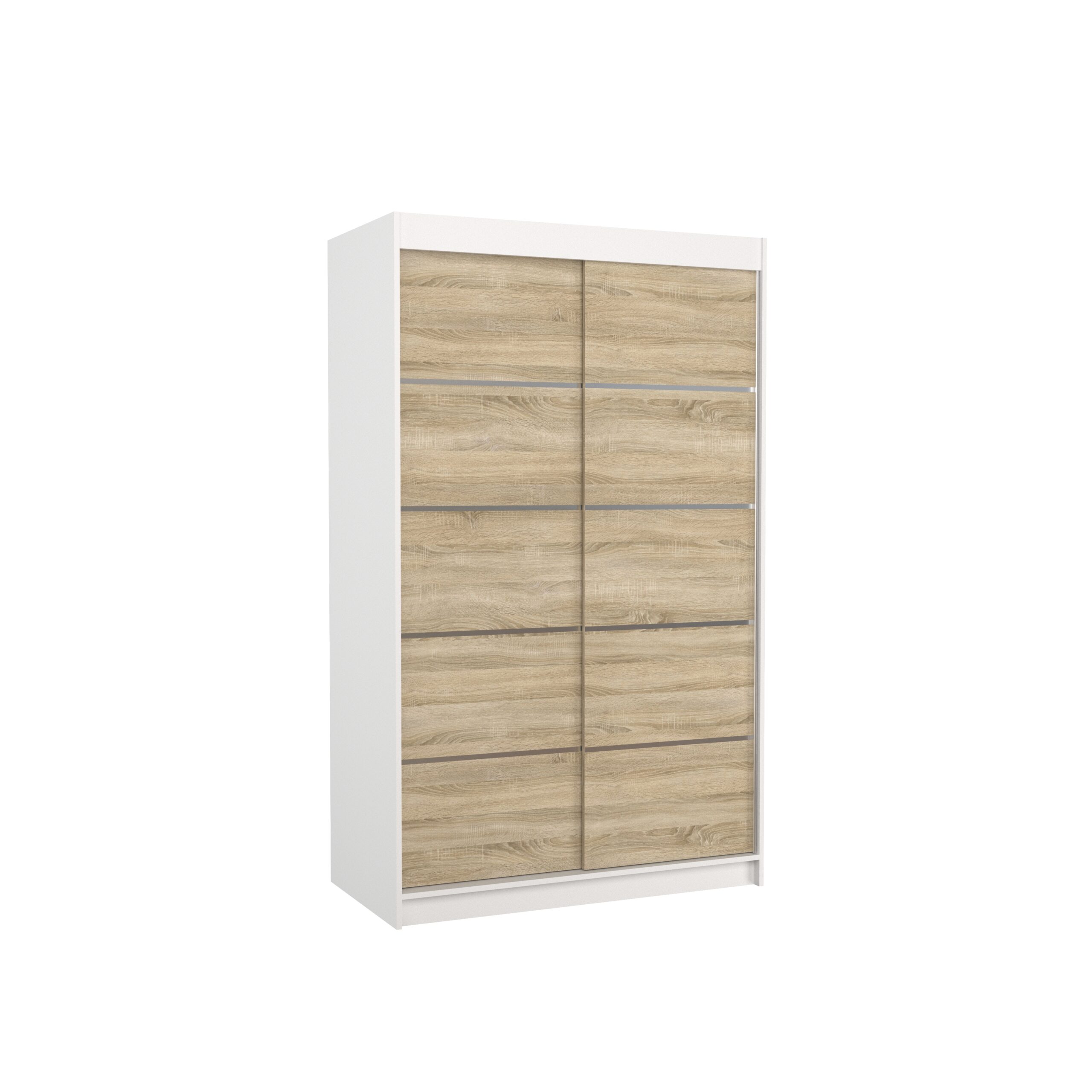 Tolóajtós gardrób Tolóajtós szekrény BENISSO 120 - Fehér Fehér