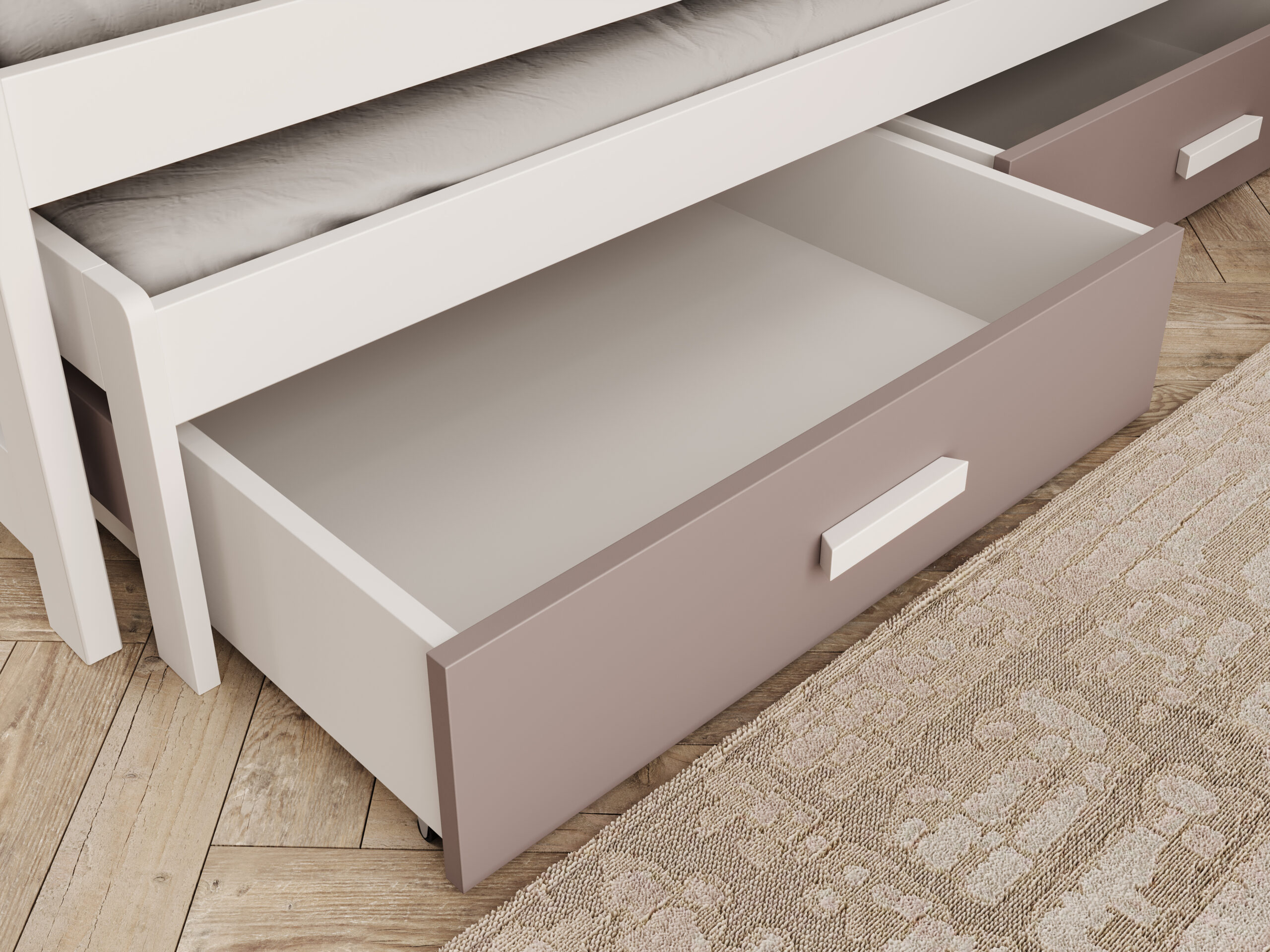 Gyermekágy Jaspis házikó ágy matraccal - Fehér Gyermekágy Jaspis házikó ágy matraccal - Fehér - Image 3