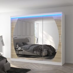 LED tükrös tolóajtós szekrény CAMBE 250