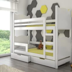 Kétszemélyes emeletes ágy matracokkal MARABA