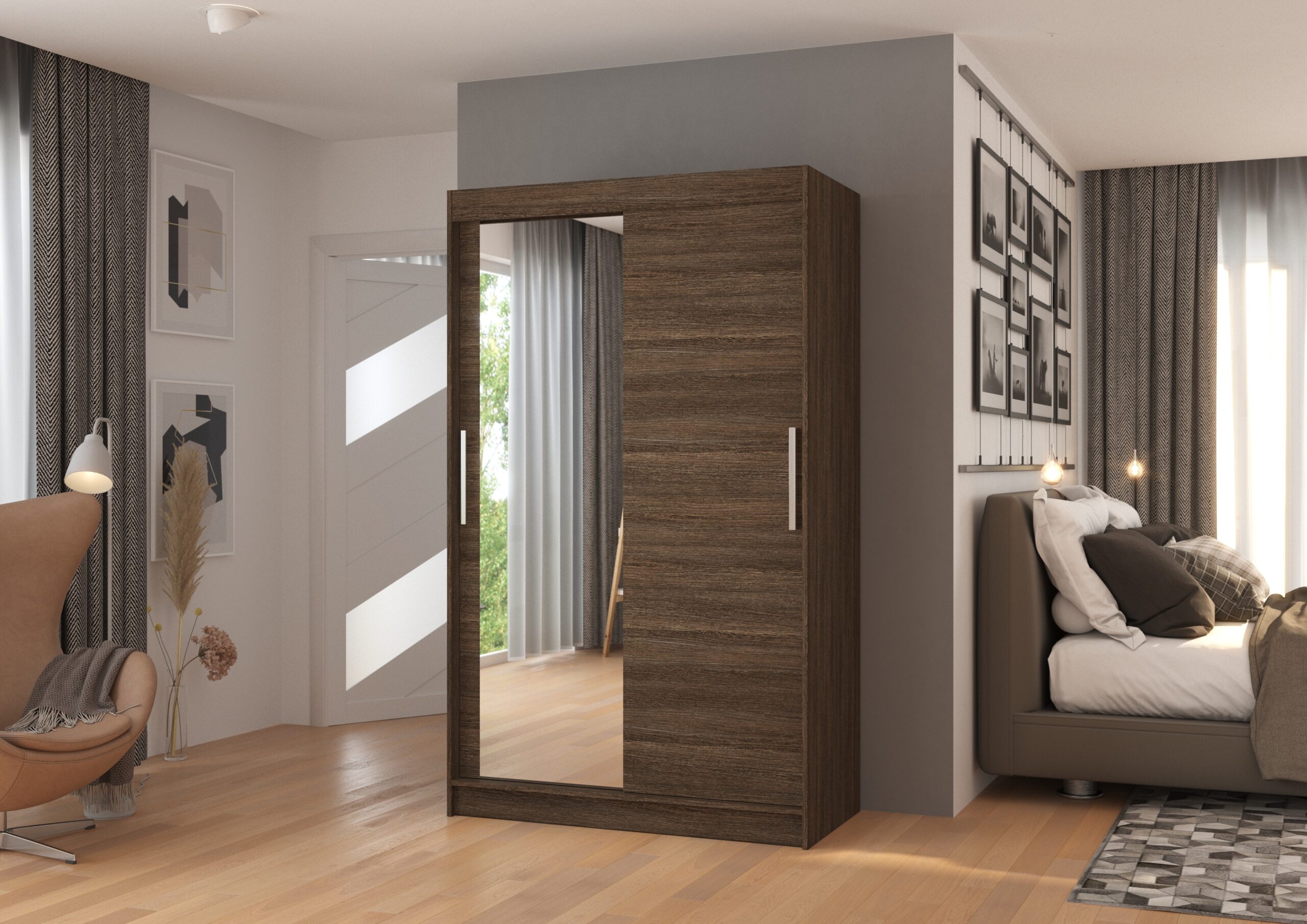 Tolóajtós gardrób Tolóajtós szekrény BARIO 120 - Csoki Tolóajtós szekrény BARIO 120