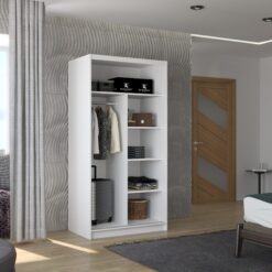 Tolóajtós gardrób Biztonsági tükrös tolóajtós szekrény NEVIO 100 - Sonoma