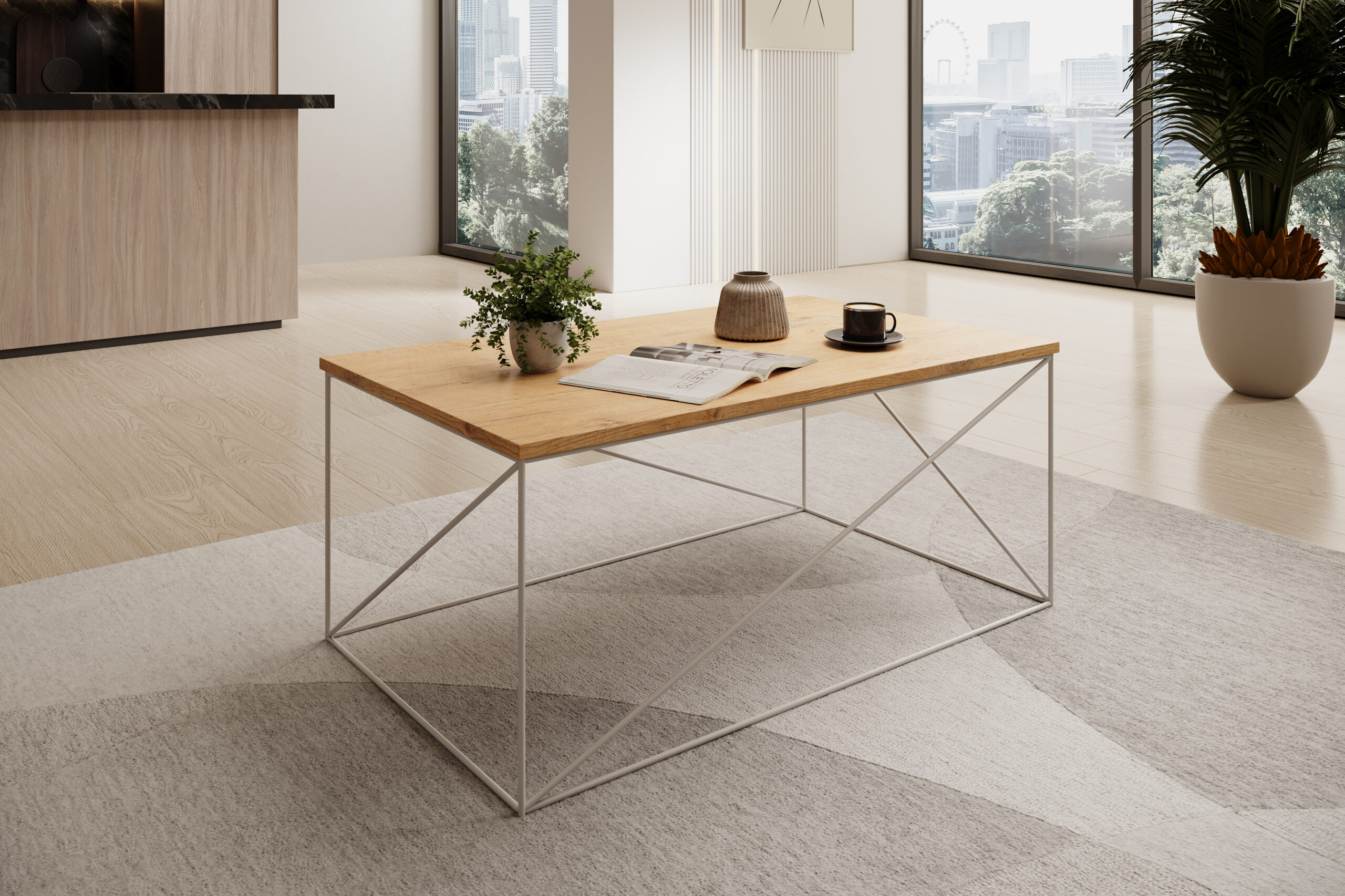 Dante dohányzóasztal - Fekete Fekete