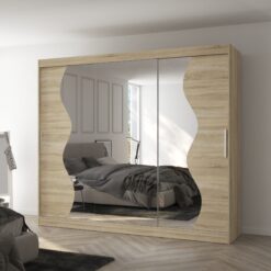 Üveges tolóajtós szekrény SHARON 250