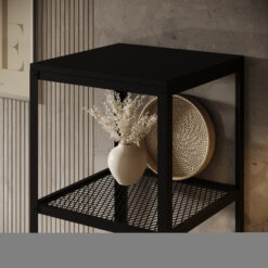 Könyvespolc Reli polc - Fekete