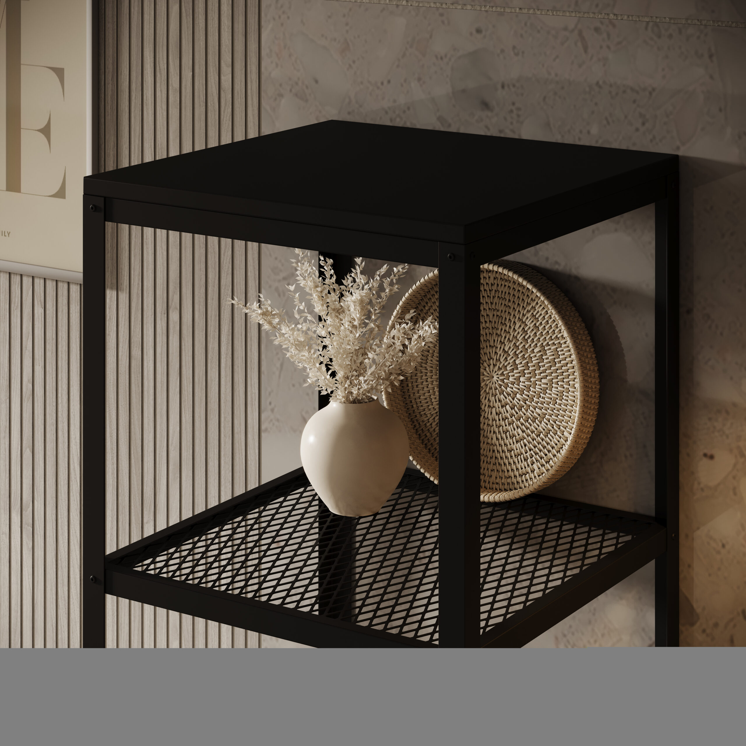 Könyvespolc Reli polc - Fekete Könyvespolc Reli polc - Fekete - Image 3