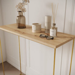 Milan konzol asztalka - Arany