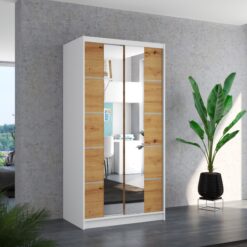 Biztonsági tükrös tolóajtós szekrény KSAWER 100