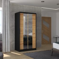 Biztonsági tükrös tolóajtós szekrény DRAGONIS 100