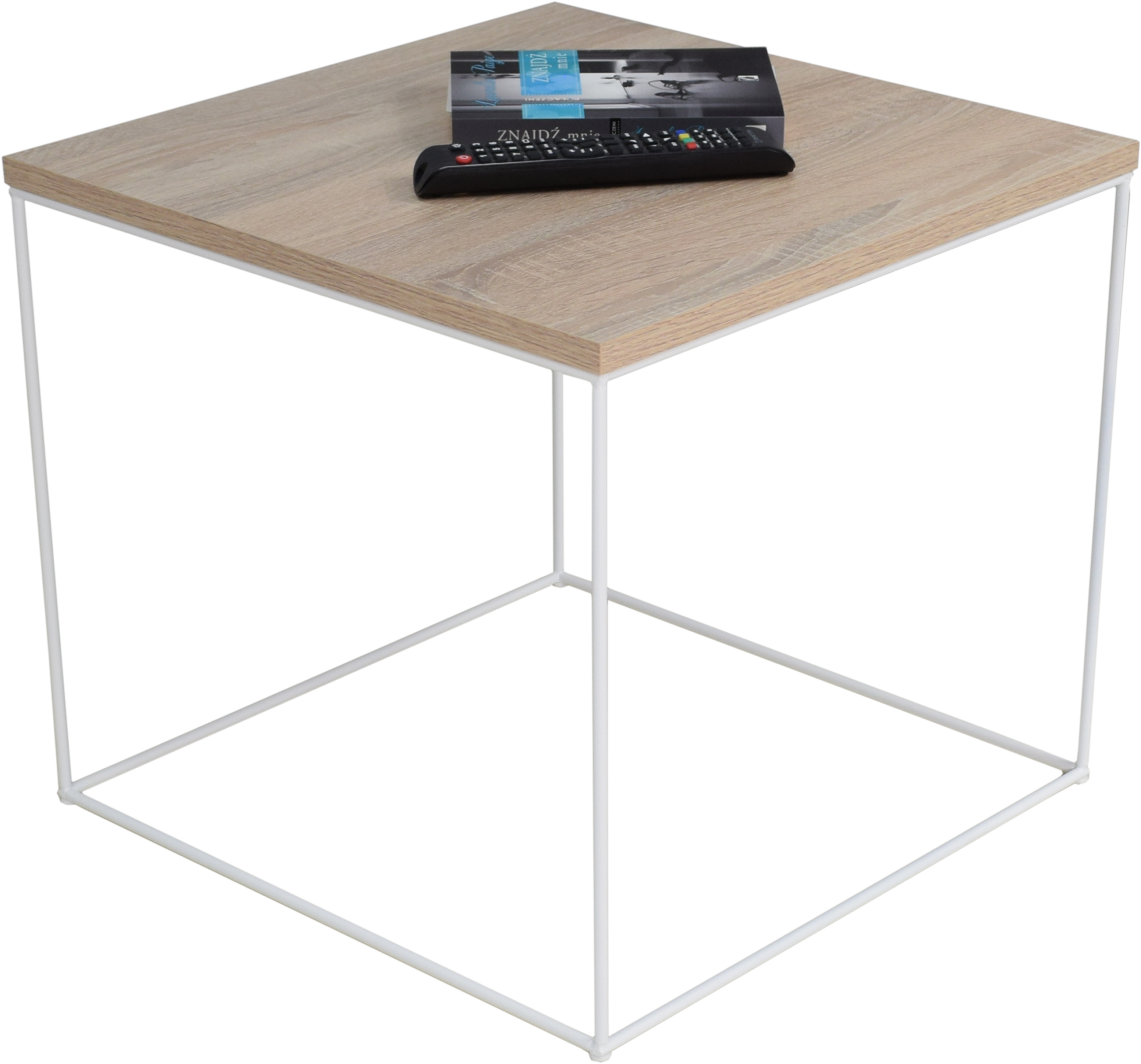 ELENA 50x50 dohányzóasztal - Fehér Fehér