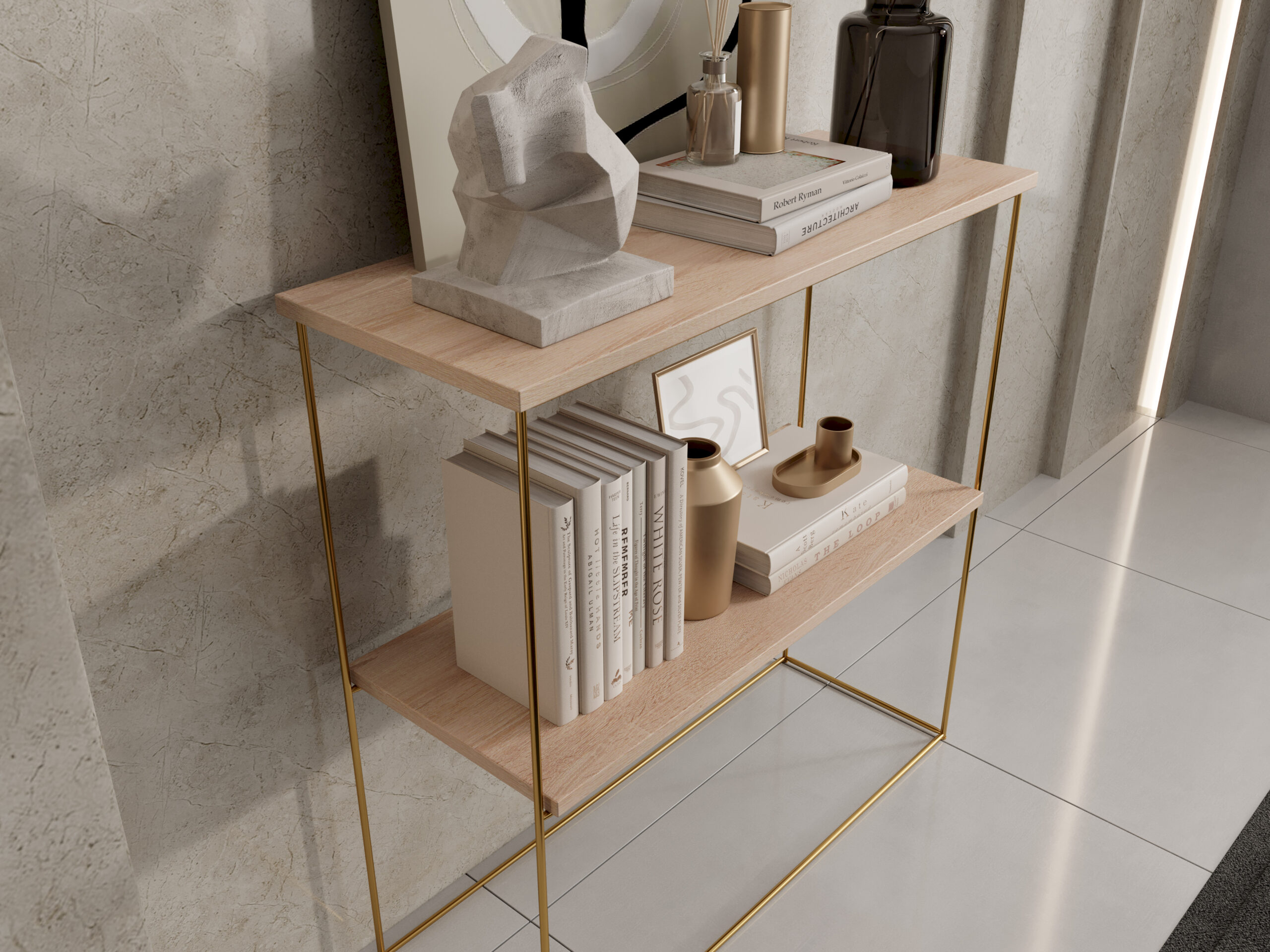 TONI konzol asztalka - Arany TONI konzol asztalka - Arany - Image 3