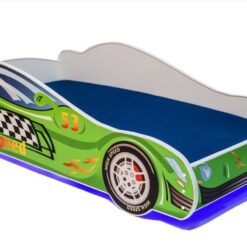 Gyerekágy LED SPEED matraccal és világítással 160x80 ágy - Zöld Zöld