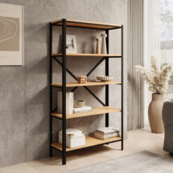 Könyvespolc Rene polc - Fekete Fekete