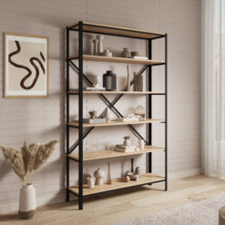 Könyvespolc Ralph polc - Fekete Fekete