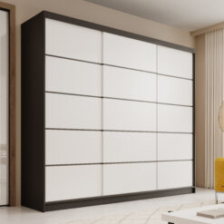 Tolóajtós gardrób Tolóajtós szekrény Andy 250 - Fekete Fekete