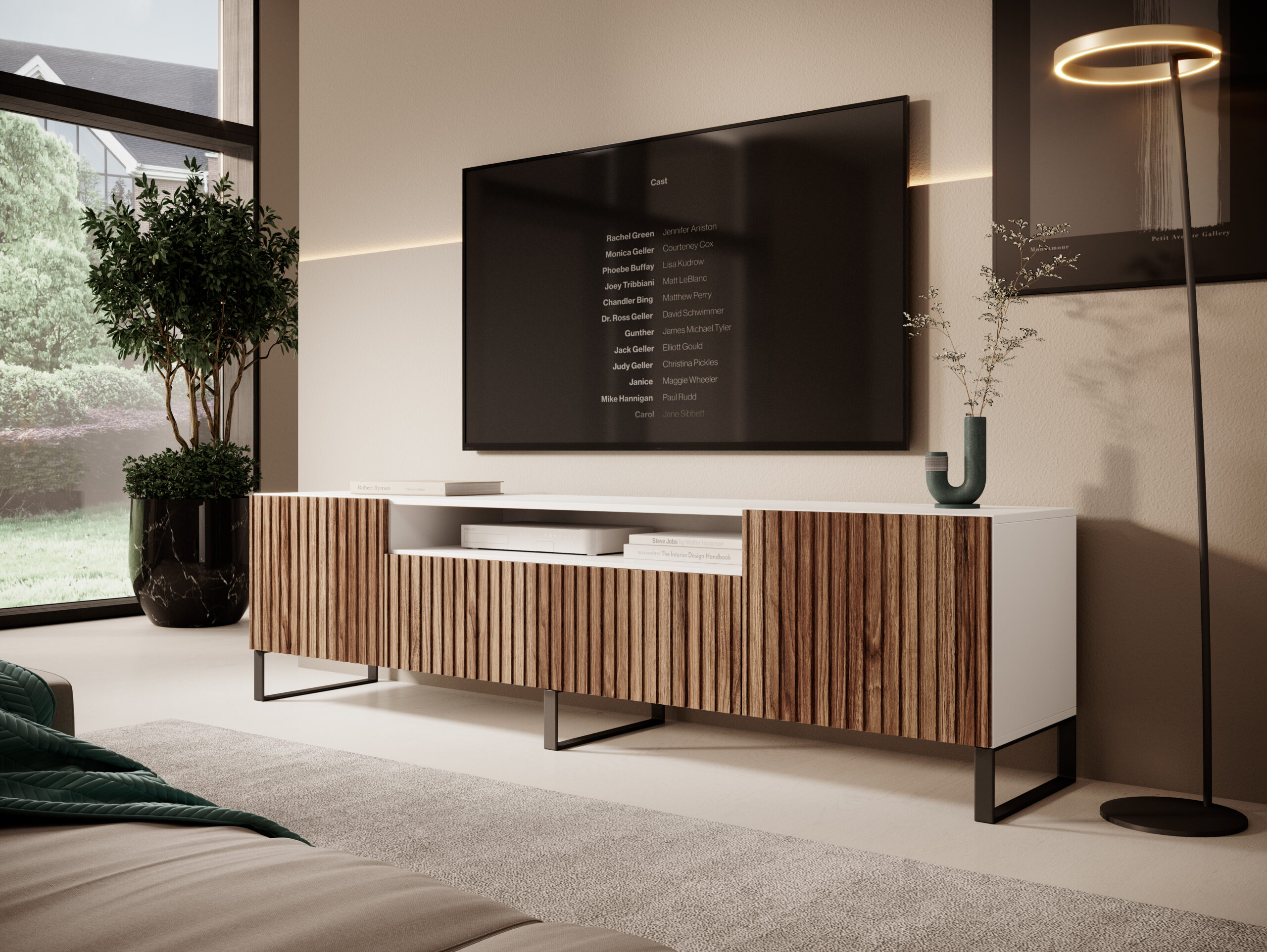 TV szekrény Miro álló TV szekrény - Fehér TV szekrény Miro álló TV szekrény - Fehér - Image 3